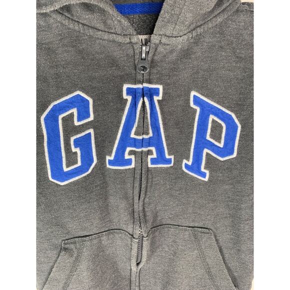 GAP Kids Gray Zip-Up Hoodie Sweatshirt Size S - Picture 3 of 6